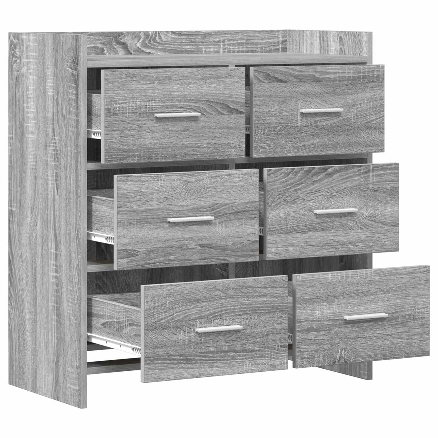 Servírovací Skříň Šedý Sonoma 75 X 33 X 80 Cm Kompozitní Dřevo