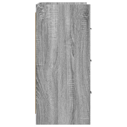 Servírovací Skříň Šedý Sonoma 75 X 33 X 80 Cm Kompozitní Dřevo