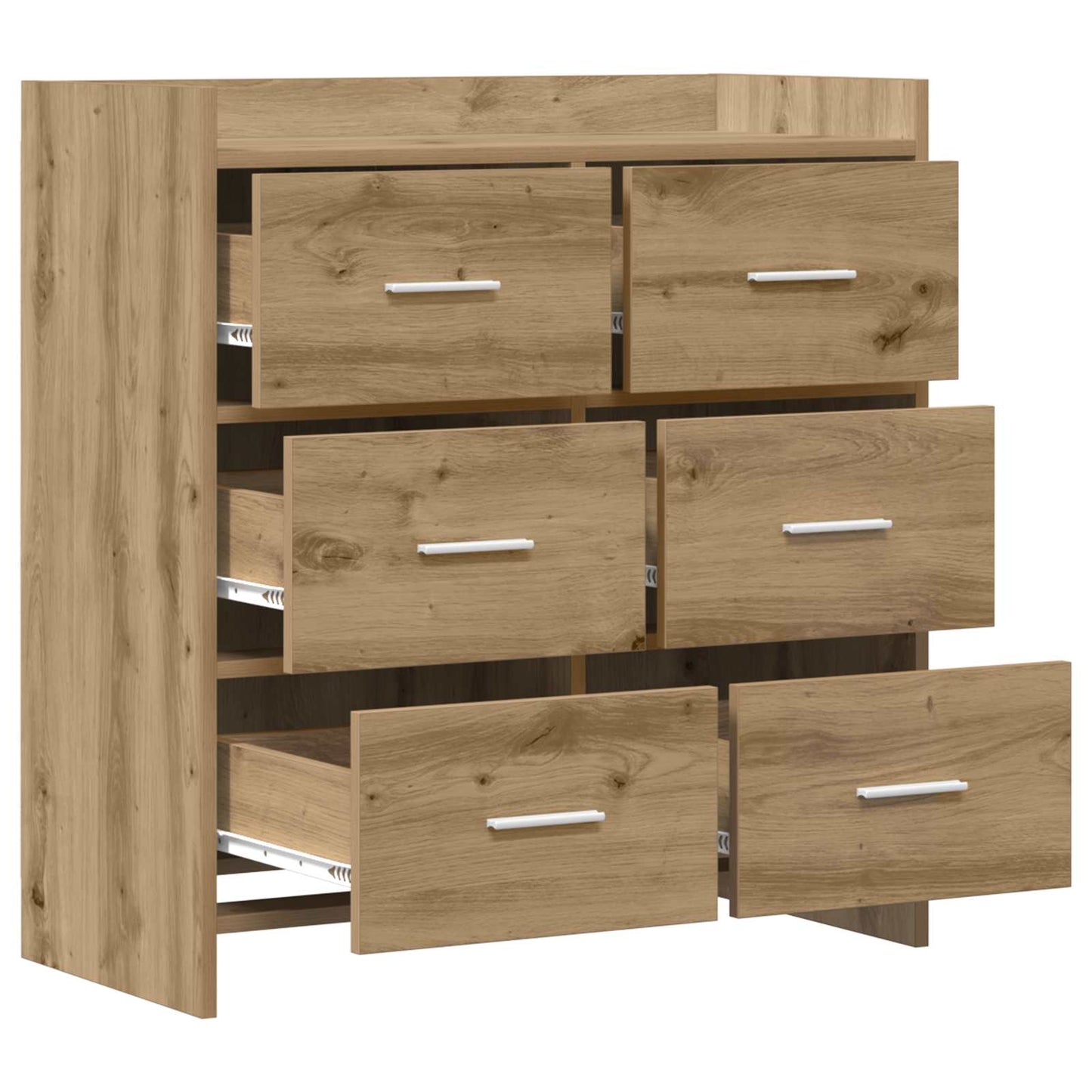Servírovací Skříň Dub Artisan 75 X 33 X 80 Cm Kompozitní Dřevo