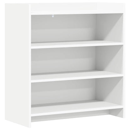 Servírovací Skříň Bílá 75 X 36 X 80 Cm Kompozitní Dřevo