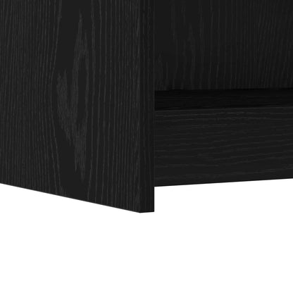 Servírovací Skříň Černý Dub 75 X 36 X 80 Cm Kompozitní Dřevo