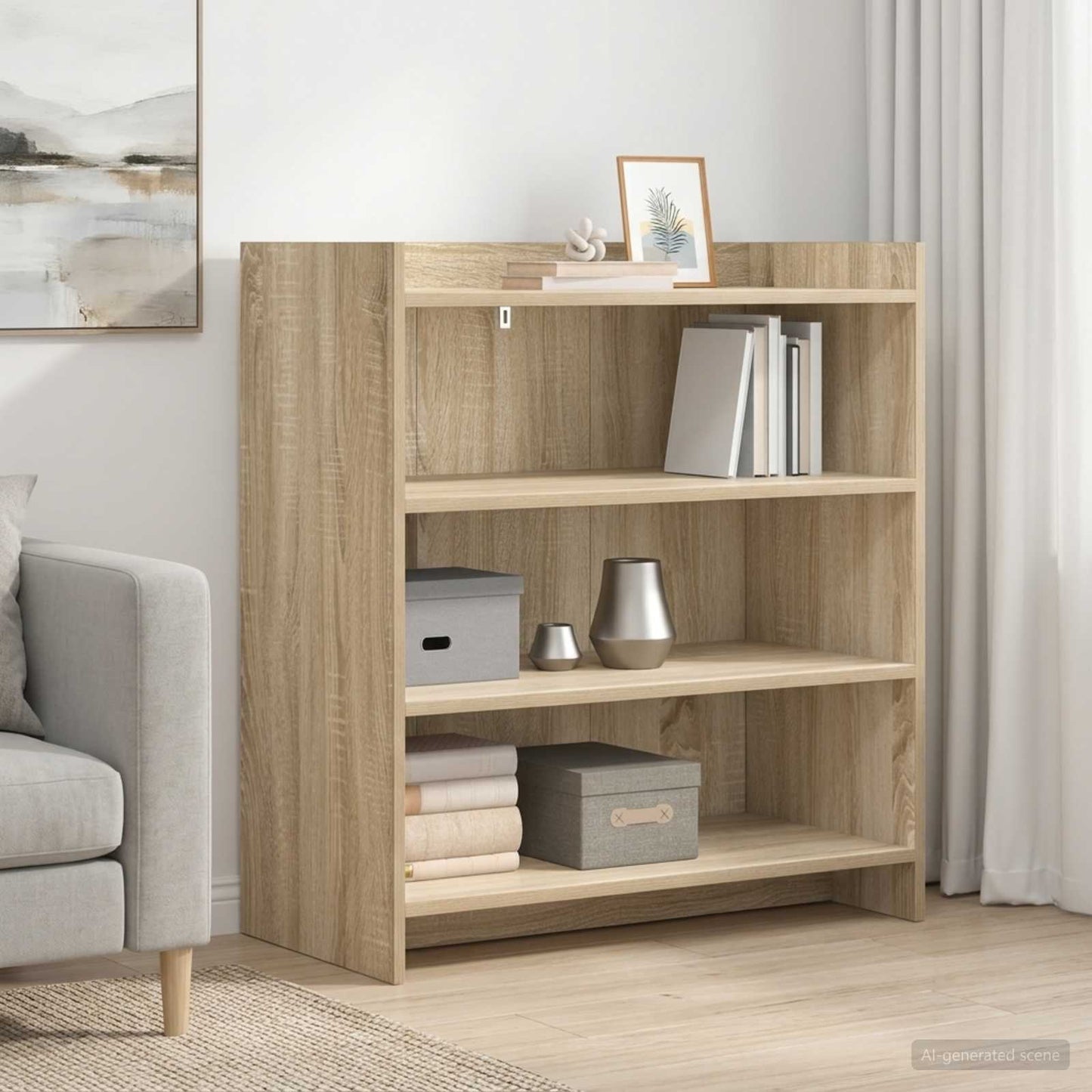 Servírovací Skříň Dub Sonoma 75 X 36 X 80 Cm Kompozitní Dřevo