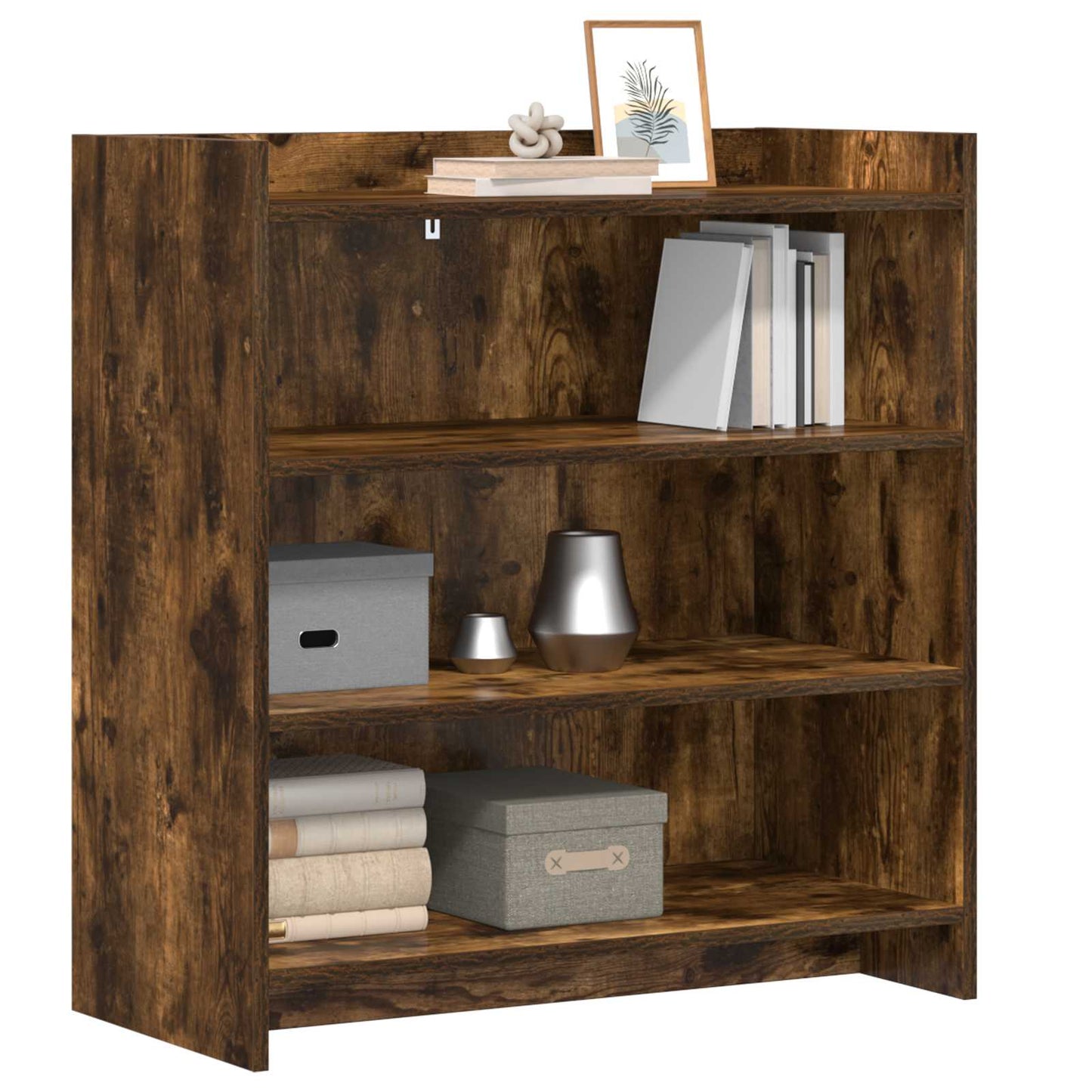 Servírovací Skříň Kouřový Dub 75 X 36 X 80 Cm Kompozitní Dřevo