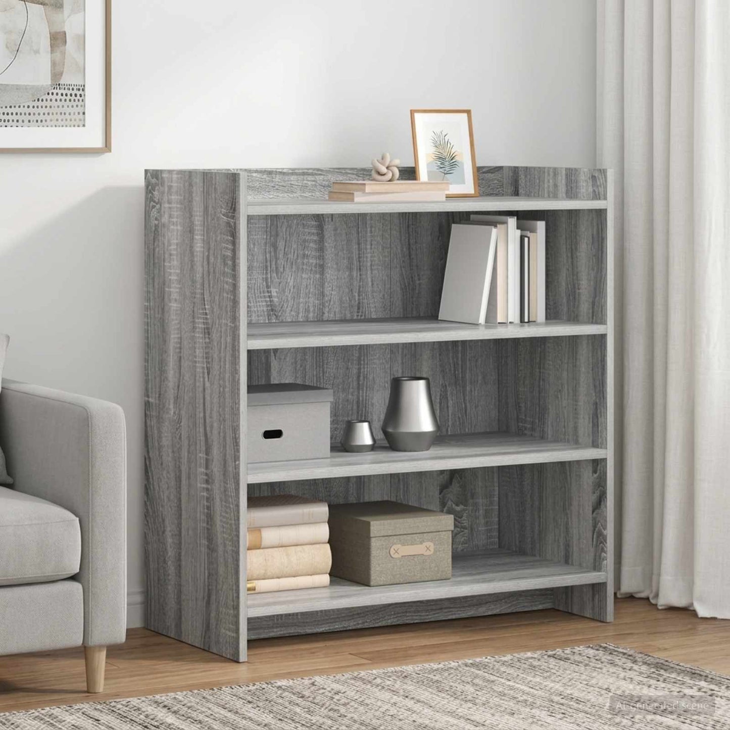 Servírovací Skříň Šedý Sonoma 75 X 36 X 80 Cm Kompozitní Dřevo