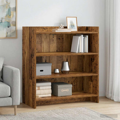 Servírovací Skříň Staré Dřevo 75 X 36 X 80 Cm Kompozitní Dřevo