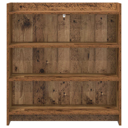 Servírovací Skříň Staré Dřevo 75 X 36 X 80 Cm Kompozitní Dřevo