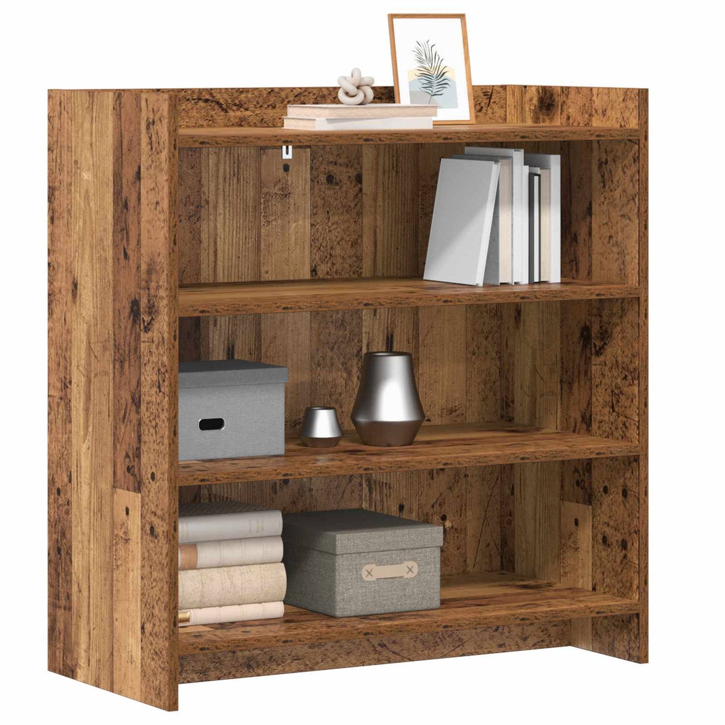Servírovací Skříň Staré Dřevo 75 X 36 X 80 Cm Kompozitní Dřevo