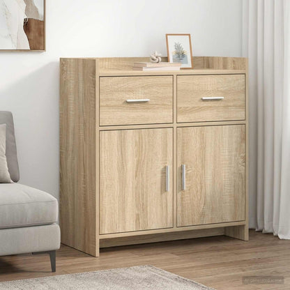Servírovací Skříň Dub Sonoma 75 X 36 X 80 Cm Kompozitní Dřevo