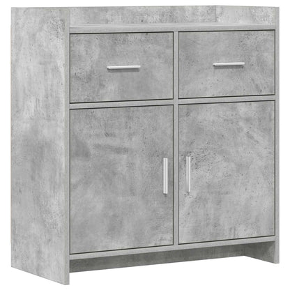 Servírovací Skříň Betonově Šedá 75 X 36 X 80 Cm