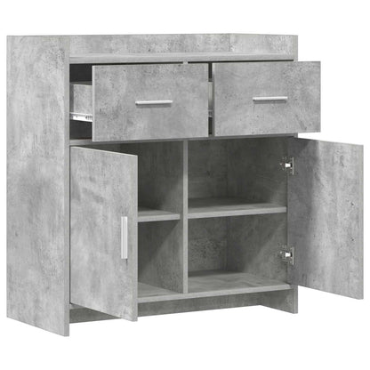 Servírovací Skříň Betonově Šedá 75 X 36 X 80 Cm