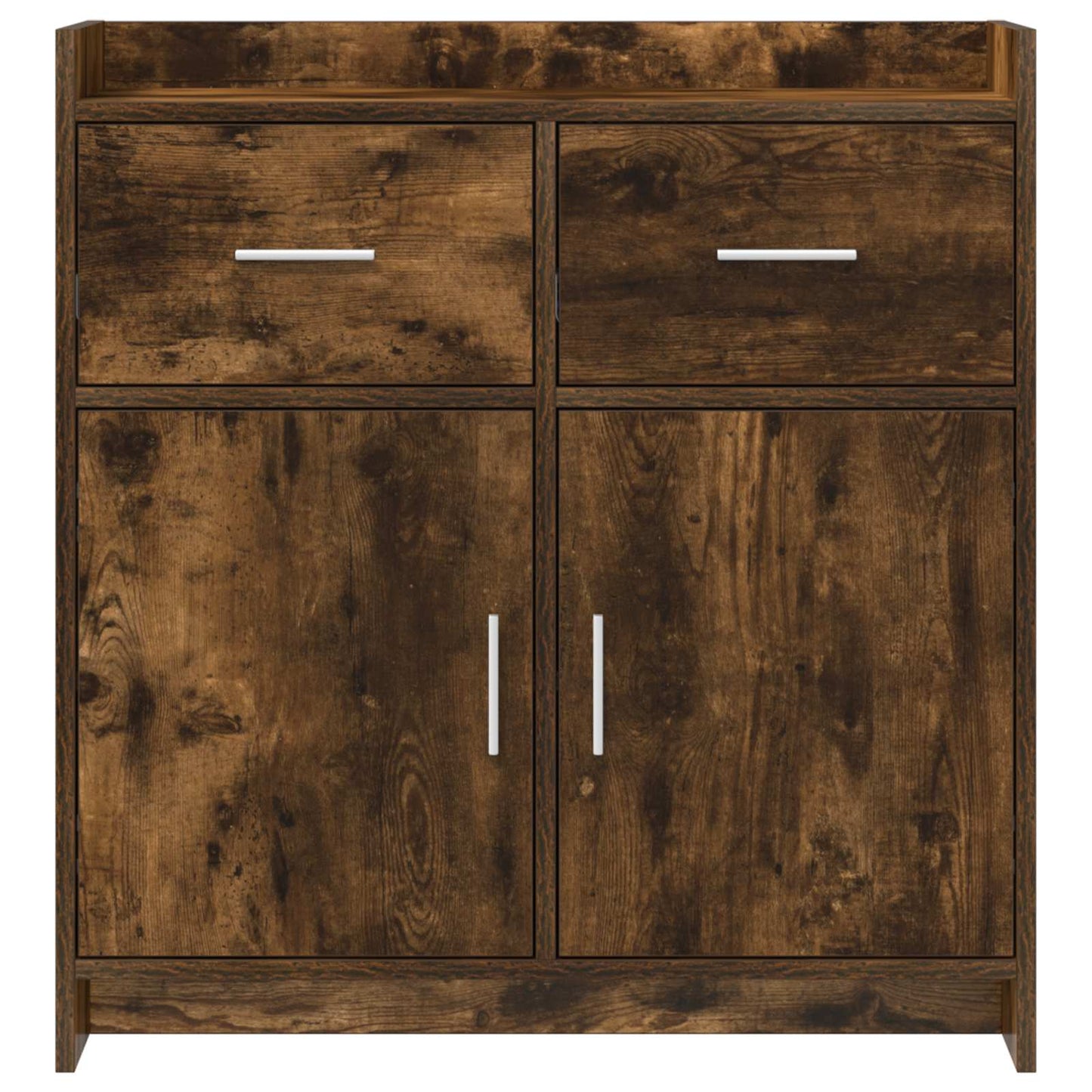 Servírovací Skříň Kouřový Dub 75 X 36 X 80 Cm Kompozitní Dřevo
