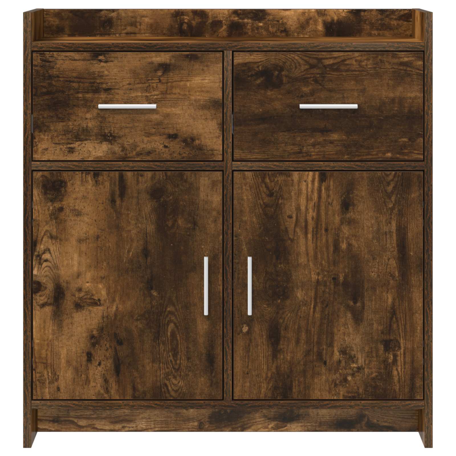 Servírovací Skříň Kouřový Dub 75 X 36 X 80 Cm Kompozitní Dřevo