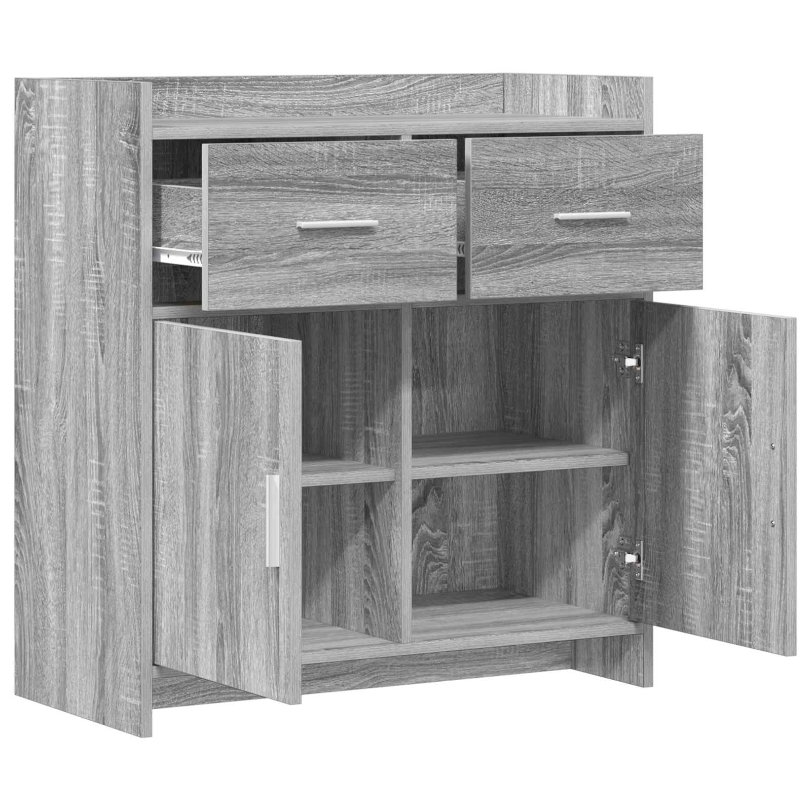 Servírovací Skříň Šedý Sonoma 75 X 36 X 80 Cm Kompozitní Dřevo