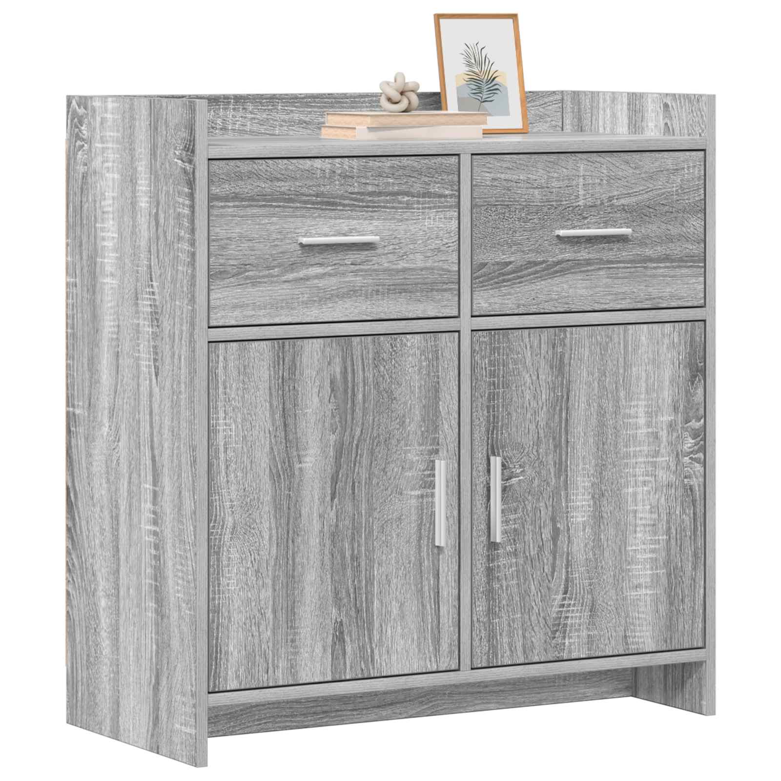 Servírovací Skříň Šedý Sonoma 75 X 36 X 80 Cm Kompozitní Dřevo