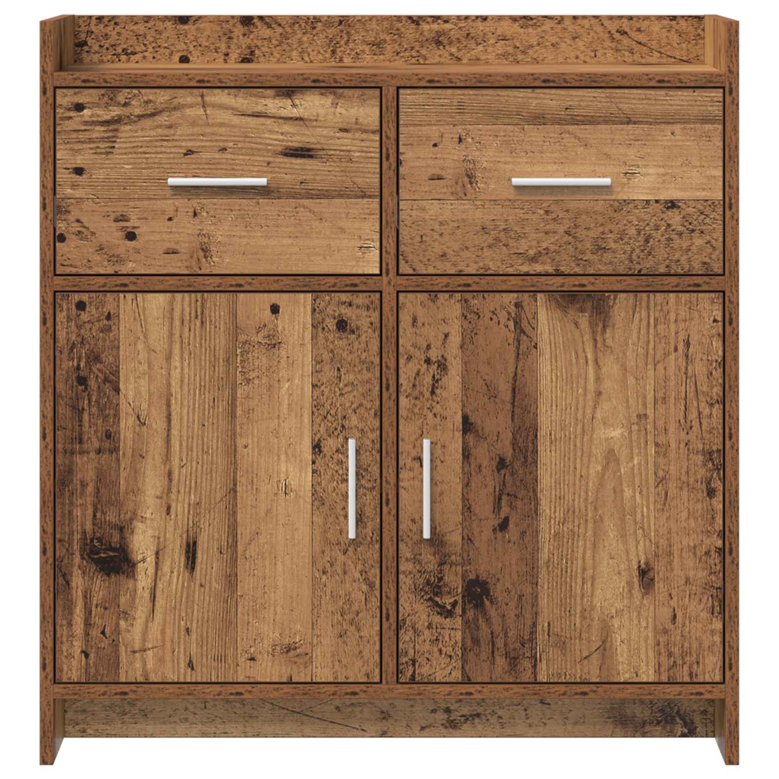 Servírovací Skříň Staré Dřevo 75 X 36 X 80 Cm Kompozitní Dřevo
