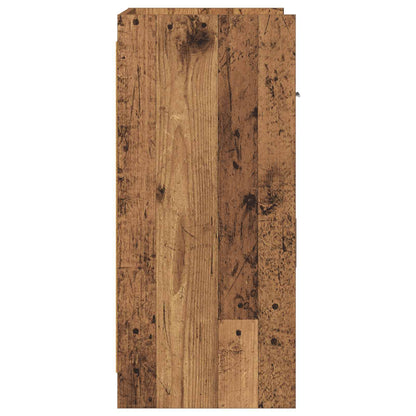 Servírovací Skříň Staré Dřevo 75 X 36 X 80 Cm Kompozitní Dřevo