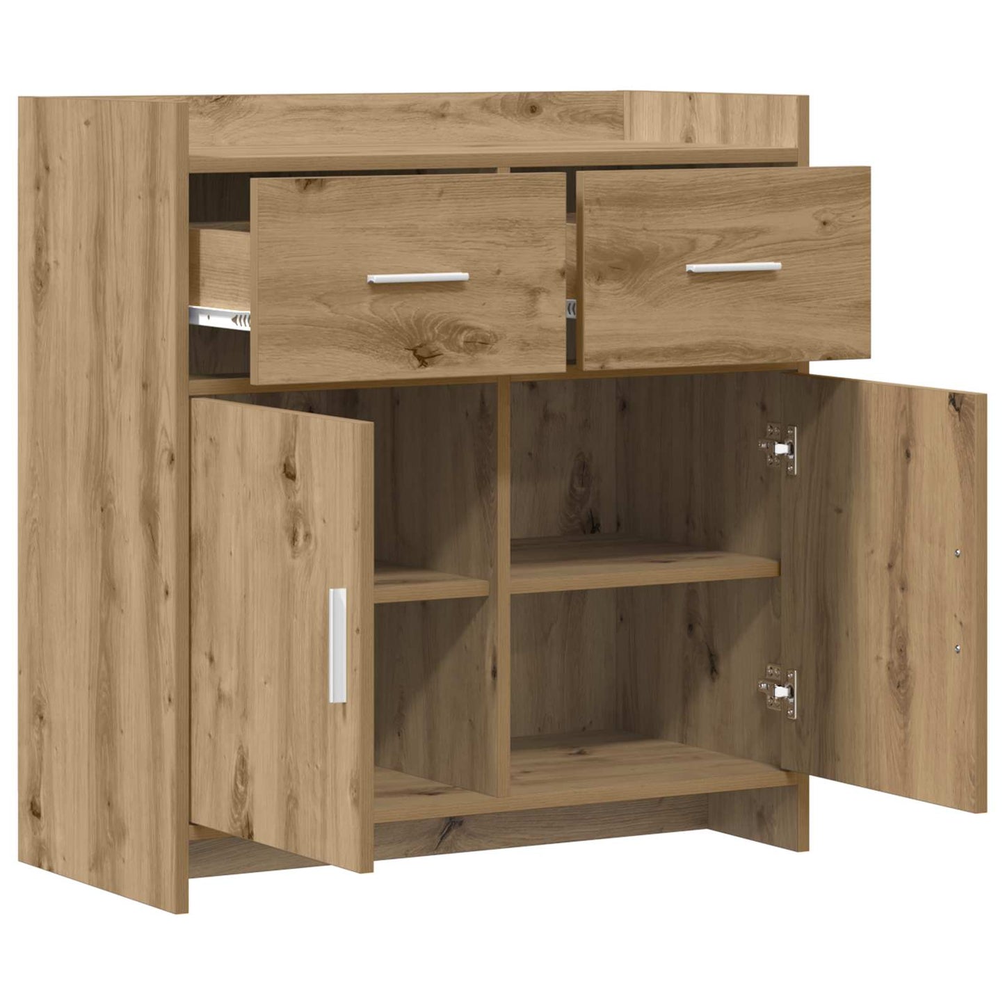 Servírovací Skříň Dub Artisan 75 X 36 X 80 Cm Kompozitní Dřevo