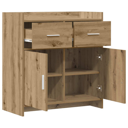 Servírovací Skříň Dub Artisan 75 X 36 X 80 Cm Kompozitní Dřevo
