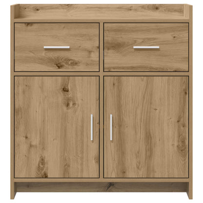 Servírovací Skříň Dub Artisan 75 X 36 X 80 Cm Kompozitní Dřevo