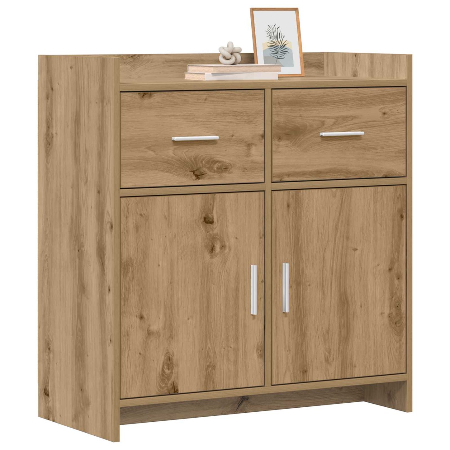 Servírovací Skříň Dub Artisan 75 X 36 X 80 Cm Kompozitní Dřevo