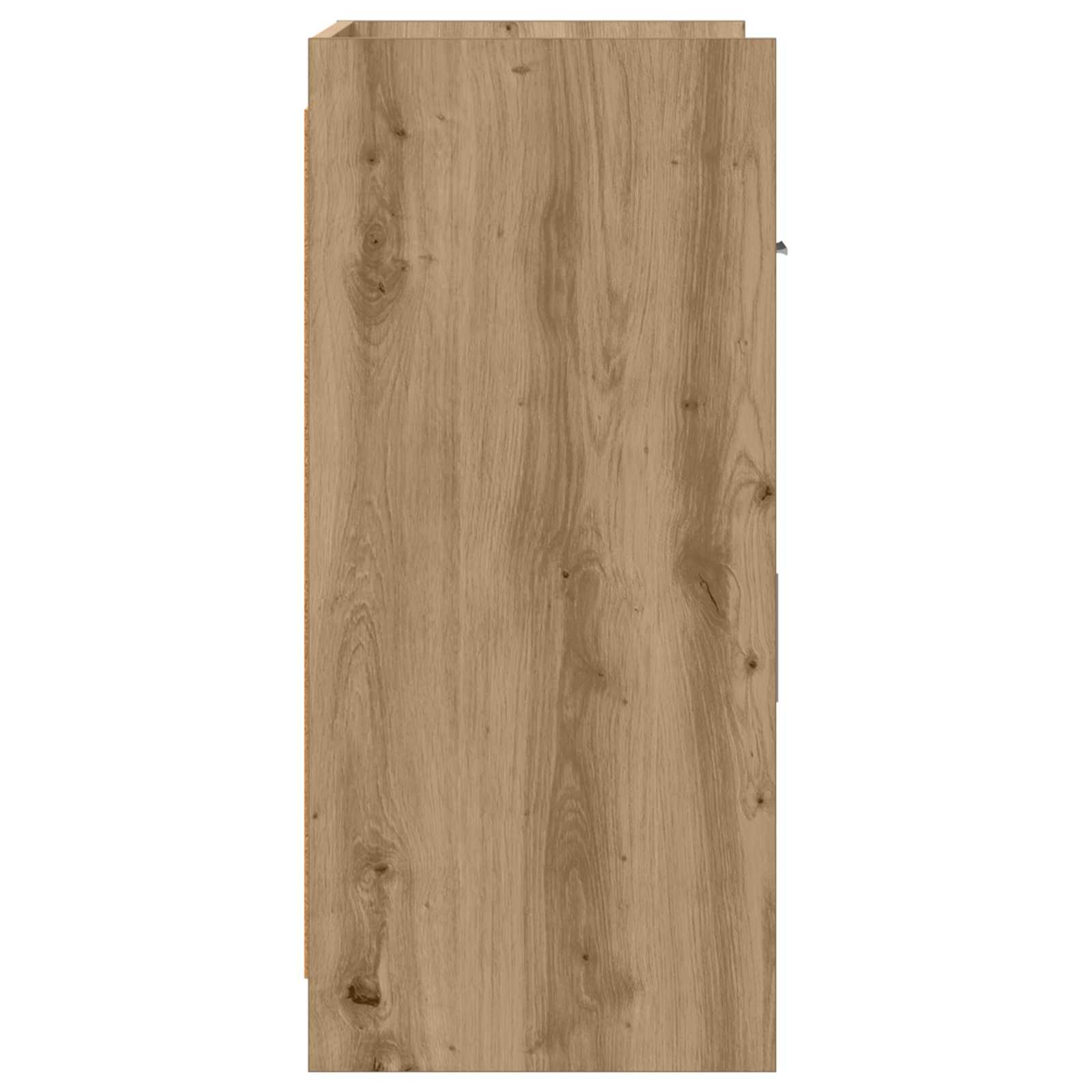 Servírovací Skříň Dub Artisan 75 X 36 X 80 Cm Kompozitní Dřevo