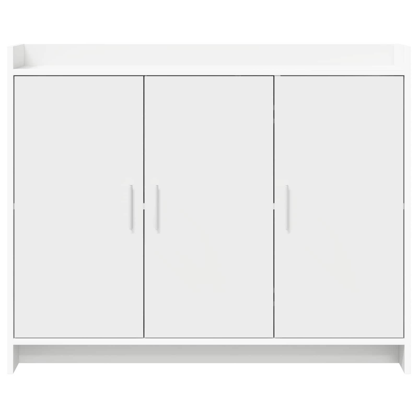 Servírovací Skříň Bílá 98,5 X 33 X 80 Cm Kompozitní Dřevo