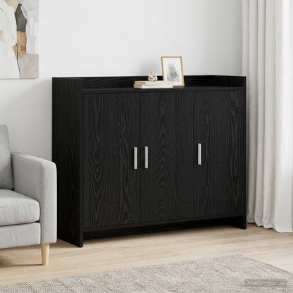 Servírovací Skříň Černý Dub 98,5 X 33 X 80 Cm Kompozitní Dřevo