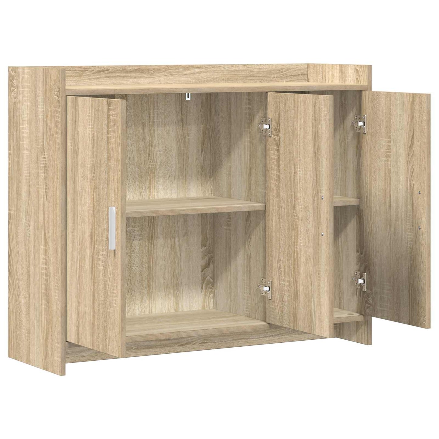 Servírovací Skříň Dub Sonoma 98,5 X 33 X 80 Cm Kompozitní Dřevo