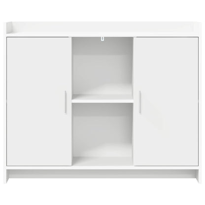 Servírovací Skříň Bílá 98,5 X 33 X 80 Cm Kompozitní Dřevo