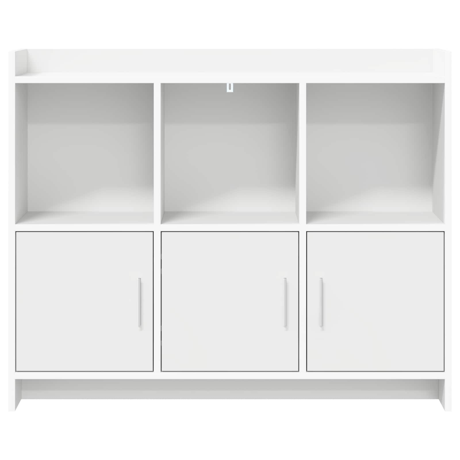 Servírovací Skříň Bílá 98,5 X 33 X 80 Cm Kompozitní Dřevo