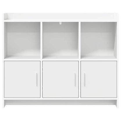 Servírovací Skříň Bílá 98,5 X 33 X 80 Cm Kompozitní Dřevo