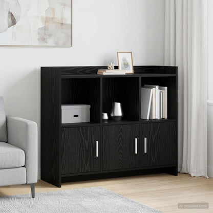 Servírovací Skříň Černý Dub 98,5 X 33 X 80 Cm Kompozitní Dřevo