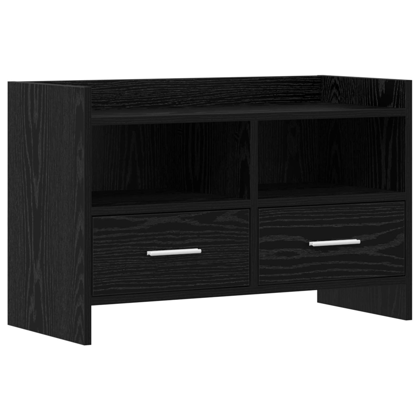 Televizní Skříň 71,5 X 33 X 47 Cm Černý Dub Kompozitní Dřevo