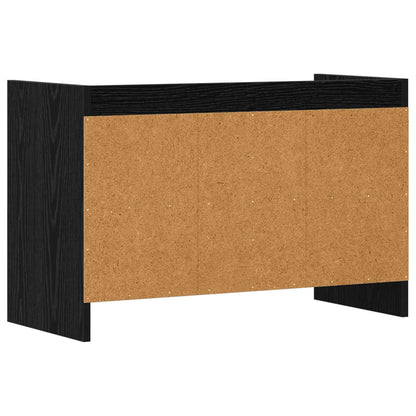 Televizní Skříň 71,5 X 33 X 47 Cm Černý Dub Kompozitní Dřevo