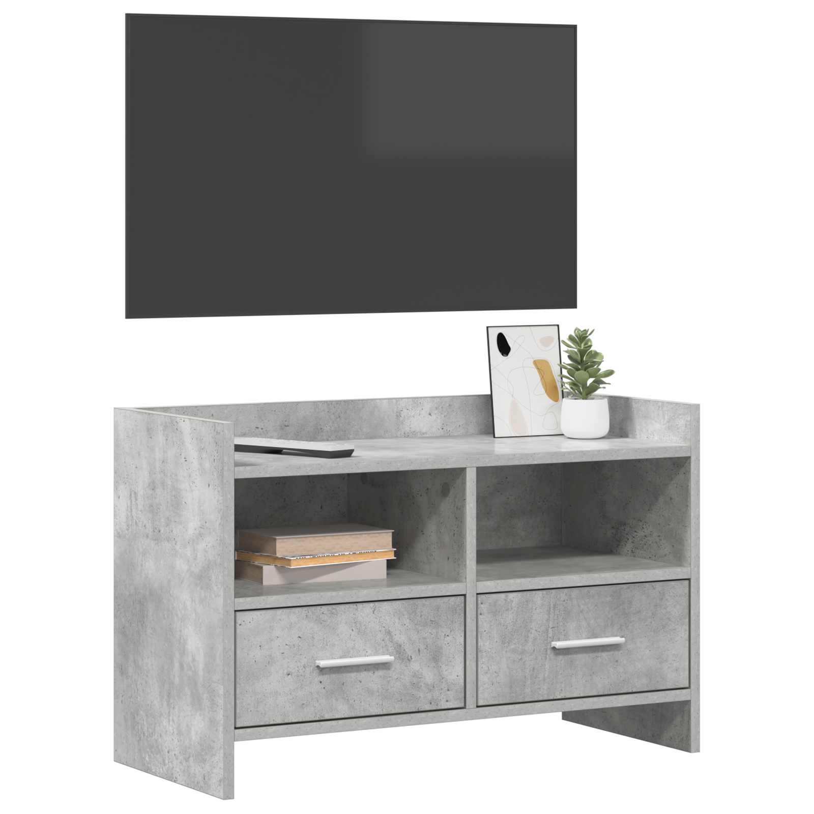 Televizní Skříň 71,5 X 33 X 47 Cm Betonově Šedá