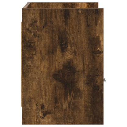 Televizní Skříň 71,5 X 33 X 47 Cm Kouřový Dub Kompozitní Dřevo