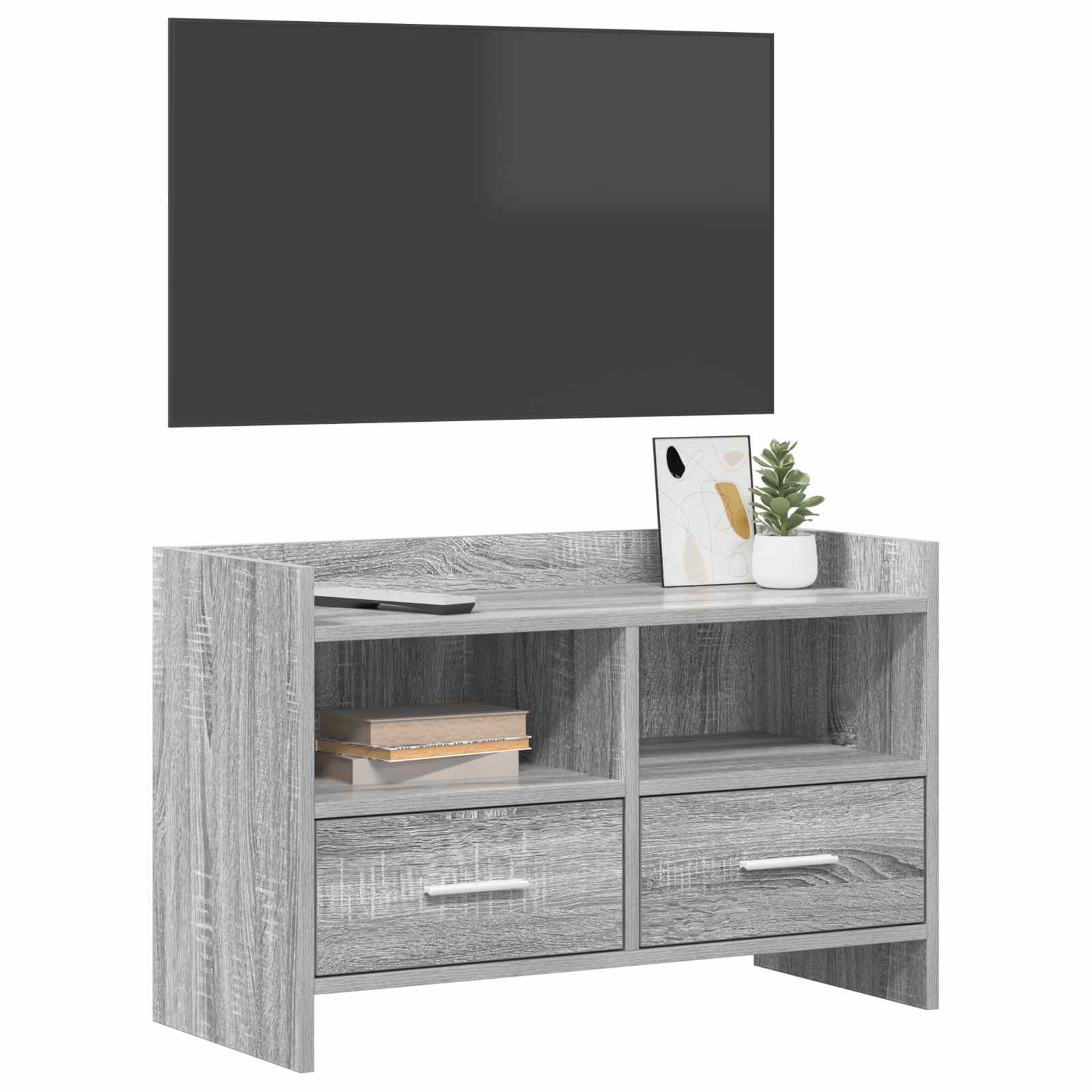 Televizní Skříň 71,5 X 33 X 47 Cm Šedý Sonoma Kompozitní Dřevo