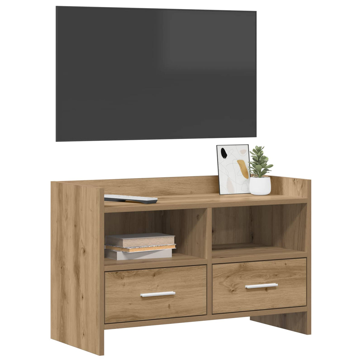Televizní Skříň 71,5 X 33 X 47 Cm Dub Artisan Kompozitní Dřevo