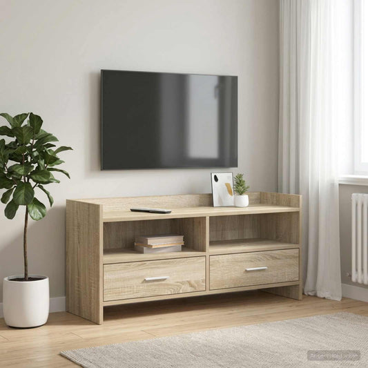 Televizní Skříň 100 X 33 X 47 Cm Dub Sonoma Kompozitní Dřevo