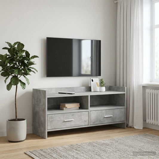 Televizní Skříň 100 X 33 X 47 Cm Betonově Šedá Kompozitní Dřevo