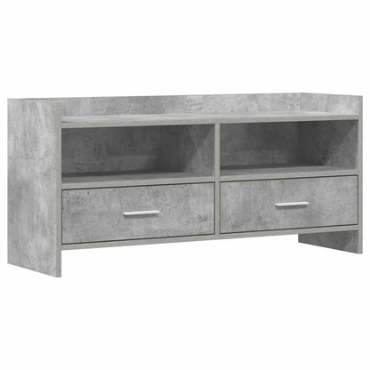 Televizní Skříň 100 X 33 X 47 Cm Betonově Šedá Kompozitní Dřevo