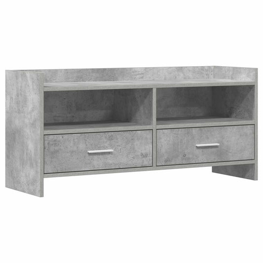 Televizní Skříň 100 X 33 X 47 Cm Betonově Šedá Kompozitní Dřevo