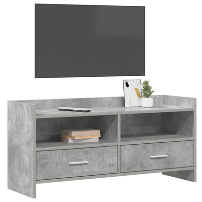 Televizní Skříň 100 X 33 X 47 Cm Betonově Šedá Kompozitní Dřevo