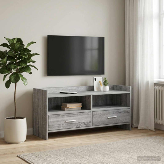 Televizní Skříň 100 X 33 X 47 Cm Šedý Sonoma Kompozitní Dřevo