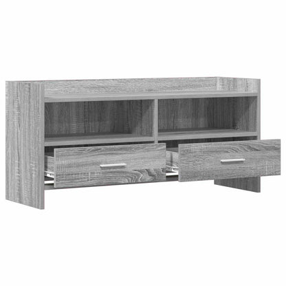 Televizní Skříň 100 X 33 X 47 Cm Šedý Sonoma Kompozitní Dřevo