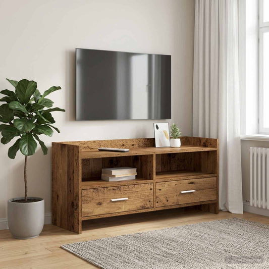 Televizní Skříň 100 X 33 X 47 Cm Staré Dřevo Kompozitní Dřevo
