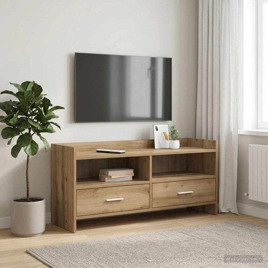 Televizní Skříň 100 X 33 X 47 Cm Dub Artisan Kompozitní Dřevo