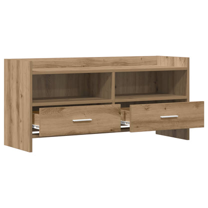 Televizní Skříň 100 X 33 X 47 Cm Dub Artisan Kompozitní Dřevo
