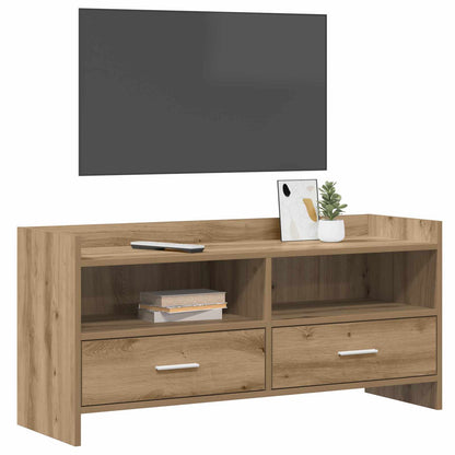 Televizní Skříň 100 X 33 X 47 Cm Dub Artisan Kompozitní Dřevo