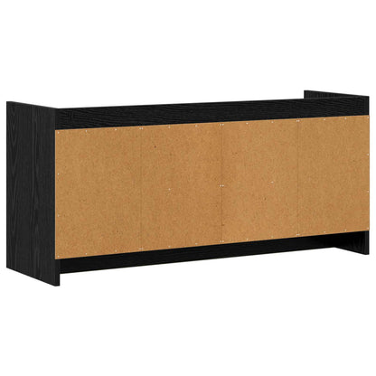 Televizní Skříň 102 X 33 X 47 Cm Černý Dub Kompozitní Dřevo
